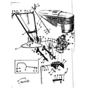 Craftsman 917575119 engine handle and hitch assembly diagram