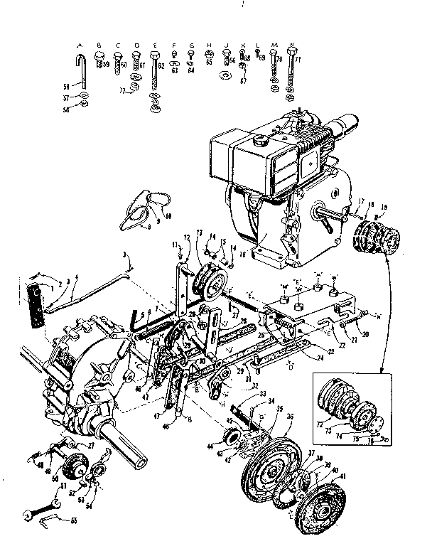 Craftsman 917575135 main frame diagram