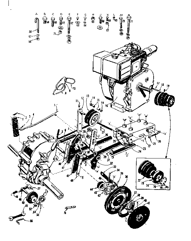 Craftsman 917575139 main frame diagram
