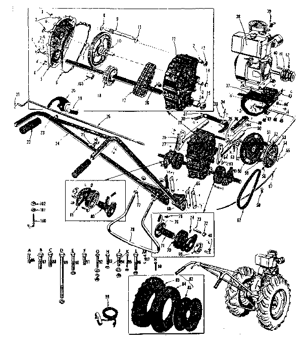 Craftsman 91757583 replacement parts diagram