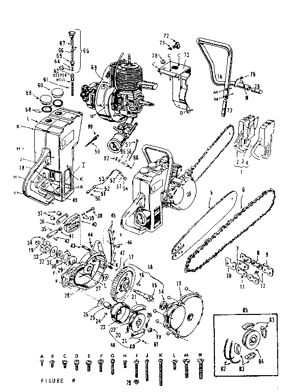 Craftsman 91760030 main frame diagram