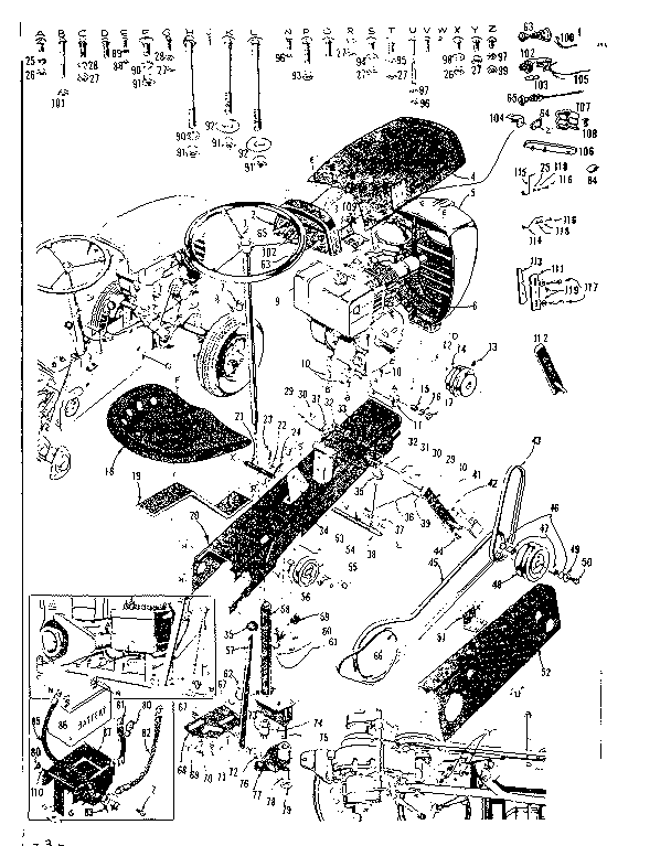 Craftsman 91760617 main frame diagram