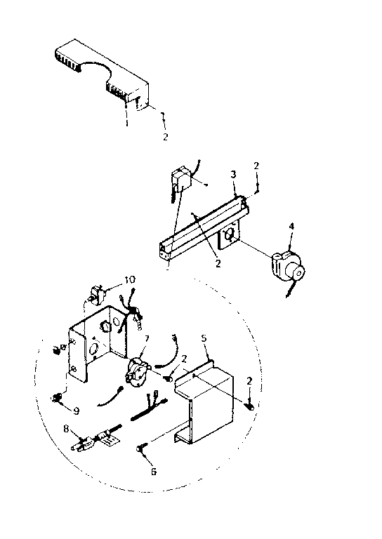 Kenmore 143842660 blower assembly diagram