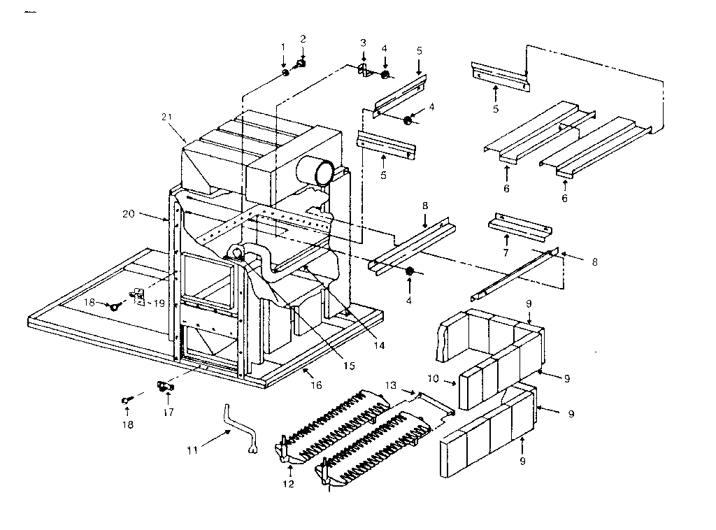 Kenmore 610742060 combustion chamber assembly diagram