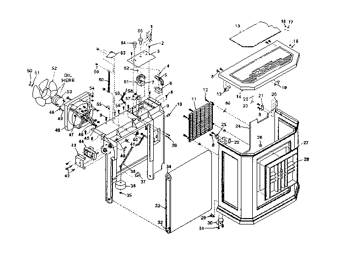 Kenmore 758601501 unit parts diagram