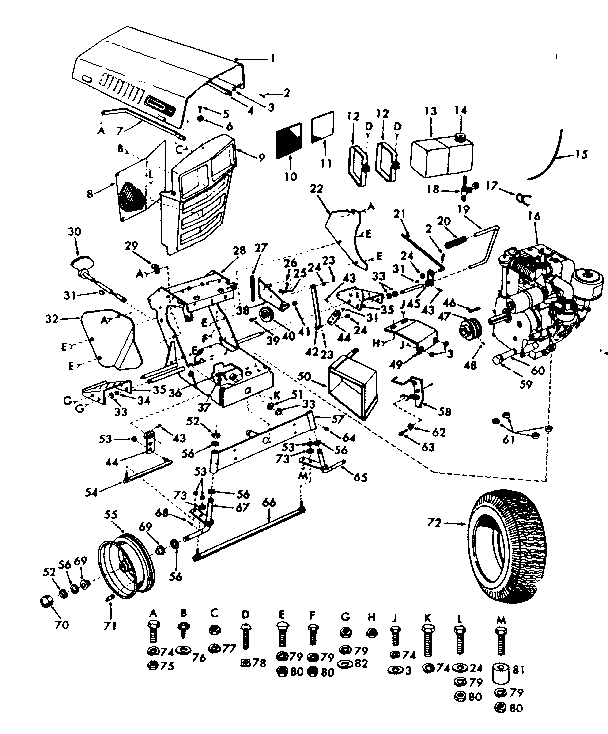 Craftsman 91725030 top half diagram