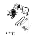 Craftsman 91760036 engine/chain and guide bar diagram