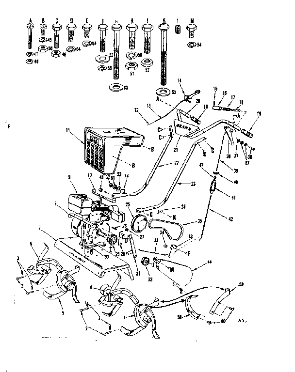 Craftsman 91762407 main frame diagram