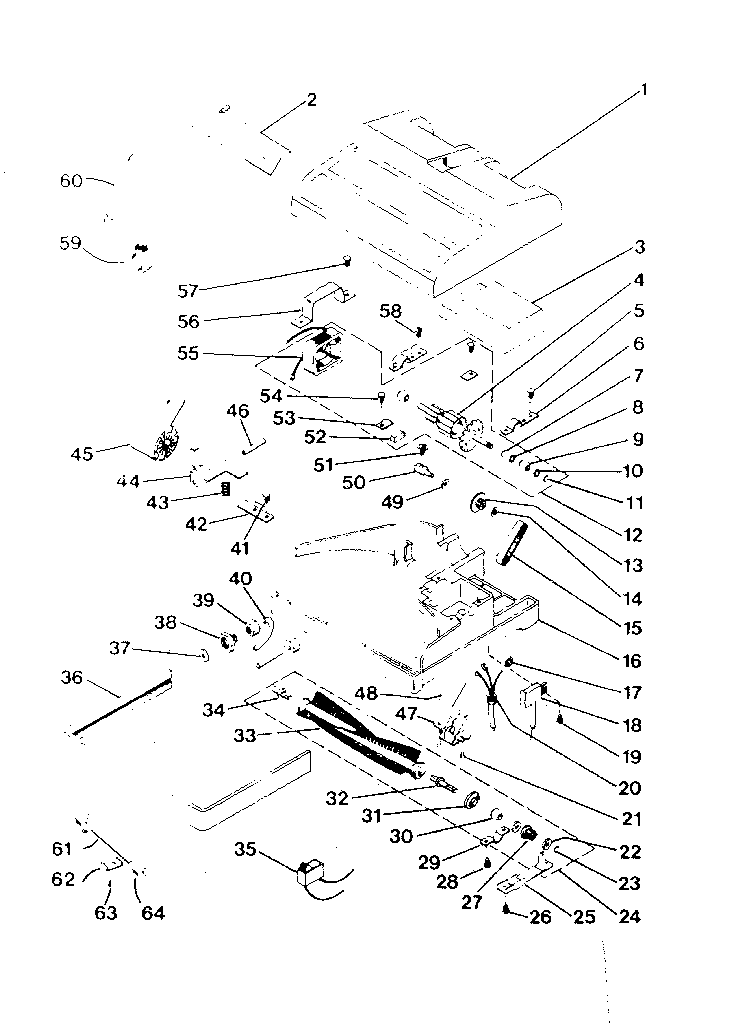 Kenmore 1758155180 nozzle and motor assembly diagram