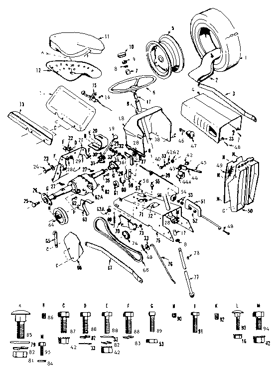 Craftsman 91725220 steering assembly diagram