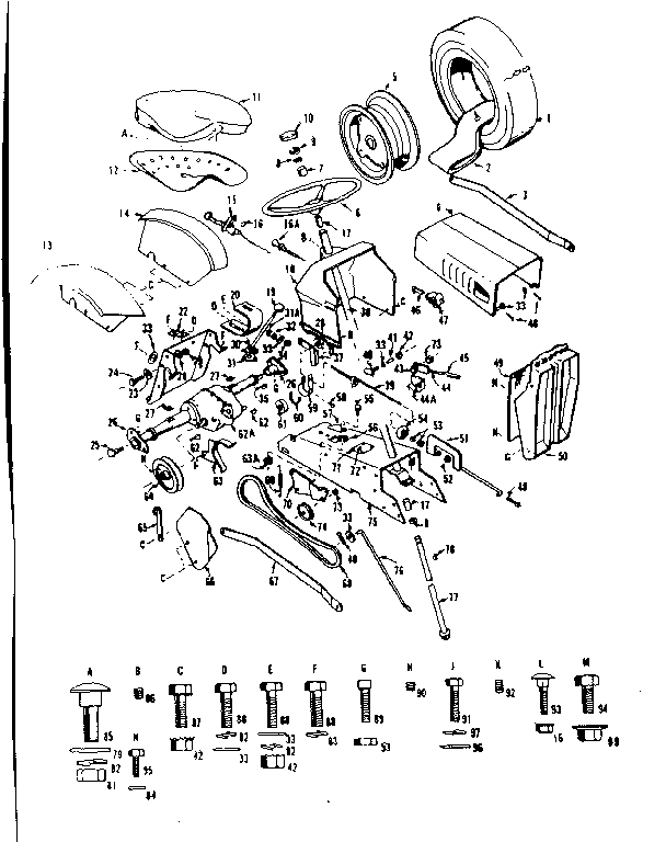 Craftsman 91725231 steering assembly diagram