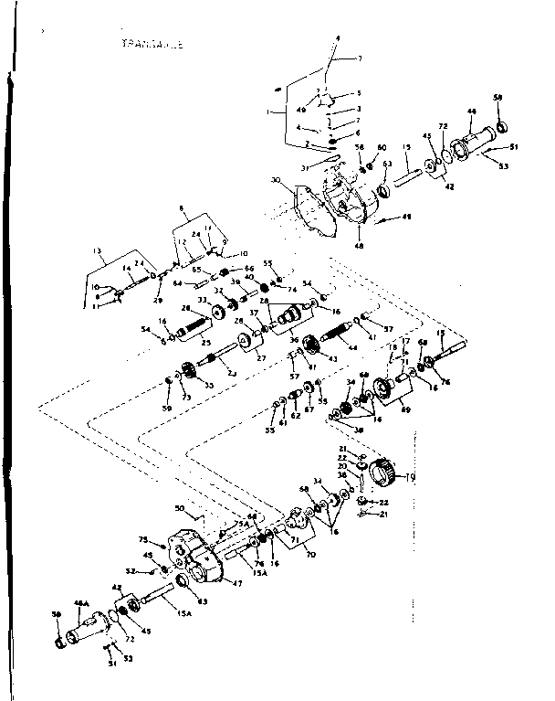 Craftsman 91725231 transaxle diagram