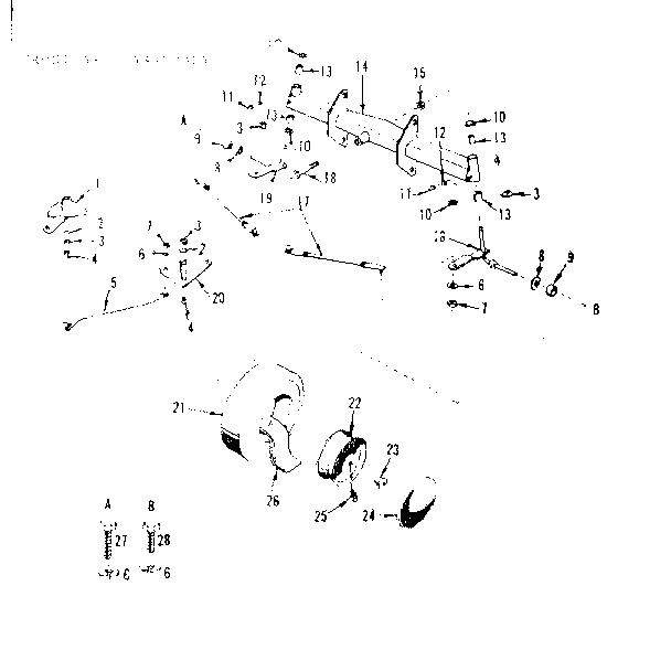 Craftsman 91725300 front axle assembly diagram
