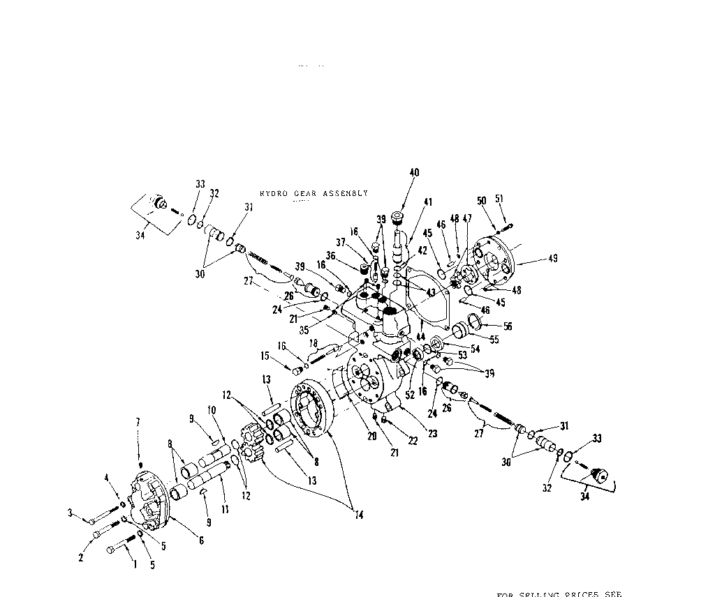 Craftsman 91725300 hydro gear assembly diagram