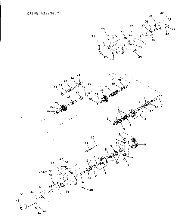 Craftsman 91725300 drive assembly diagram
