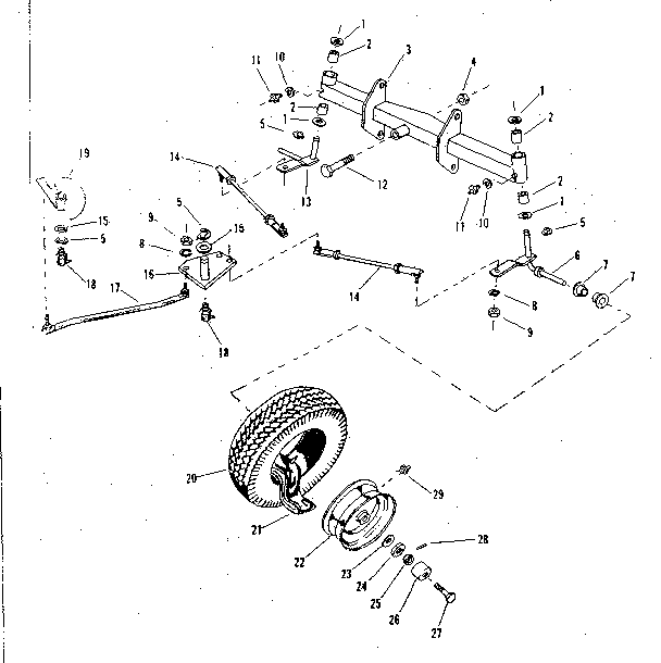Craftsman 917253502 axle assembly diagram