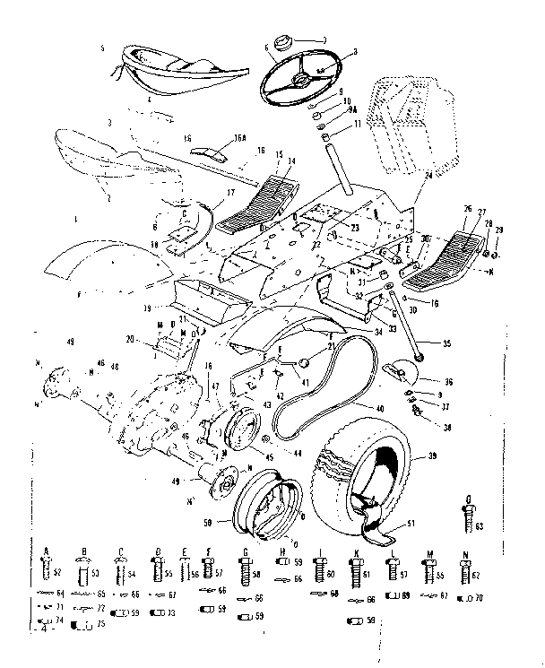 Craftsman 917253502 steering assembly diagram