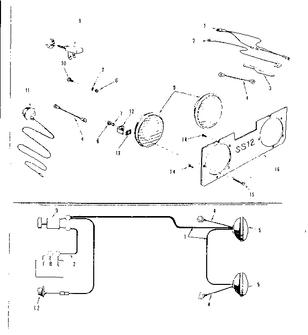 Craftsman 917253502 headlight assembly diagram