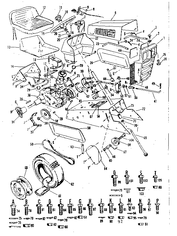 Craftsman 91725430 top half diagram