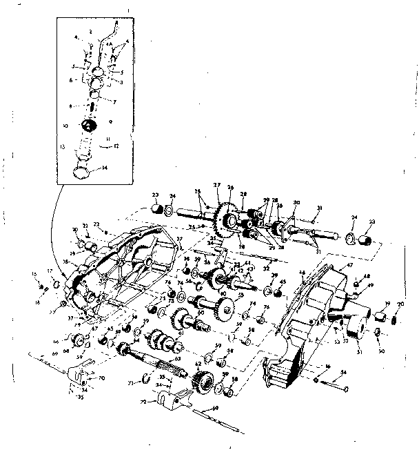 Craftsman 91725430 transaxle diagram