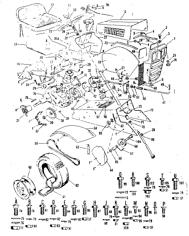 Craftsman 91725450-1987 top half diagram