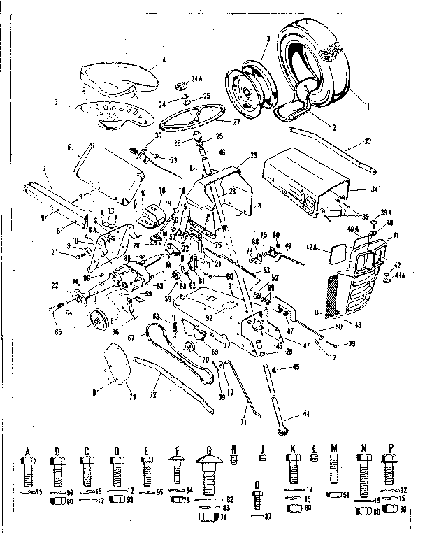 Craftsman 91725481 steering assembly diagram