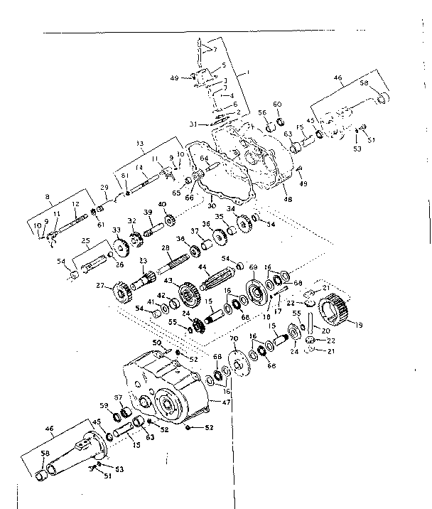 Craftsman 91725481 transaxle diagram