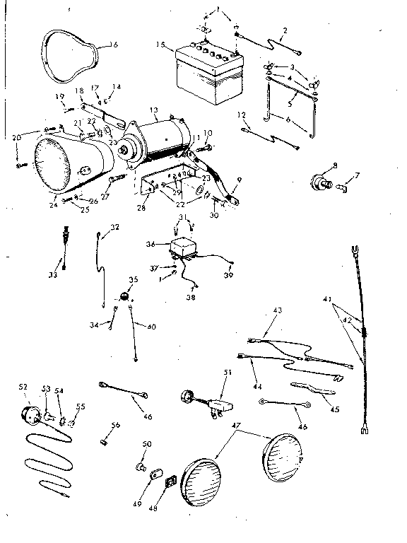 Craftsman 91725501 electrical system diagram
