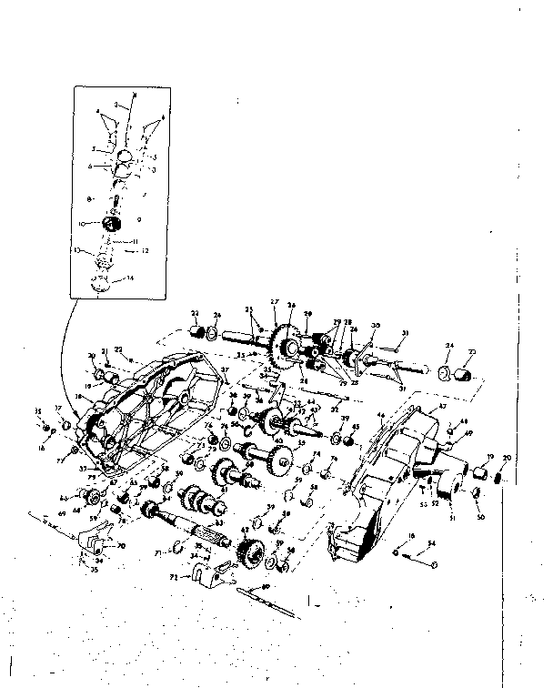 Craftsman 91725520 transaxle diagram