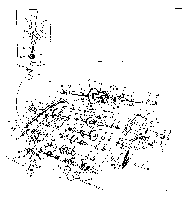 Craftsman 91725510A transaxle diagram