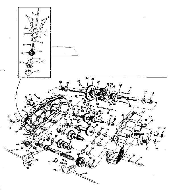 Craftsman 91725550 transaxle diagram