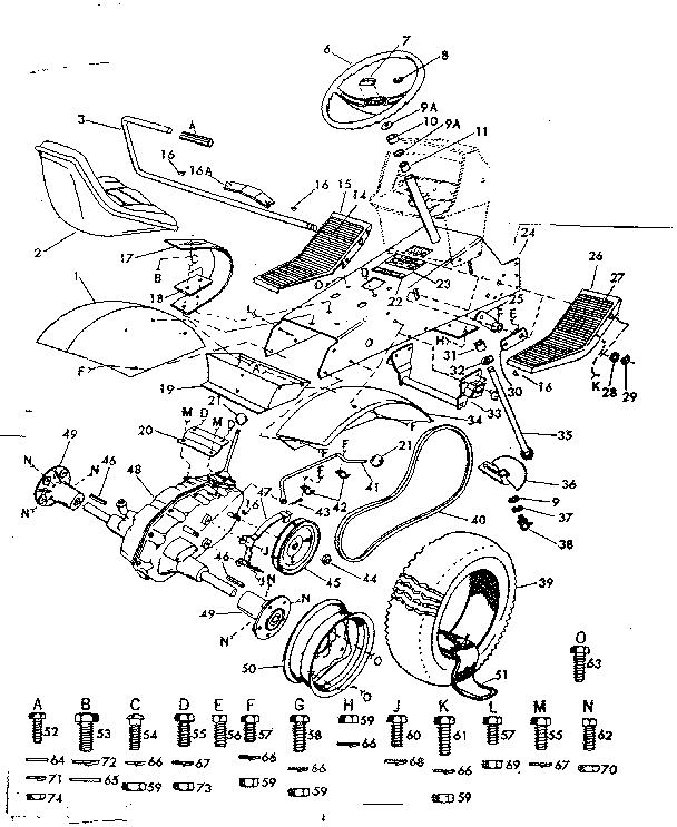 Craftsman 91725620 drive assembly diagram