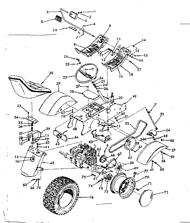 Craftsman 91725600 drive assembly diagram