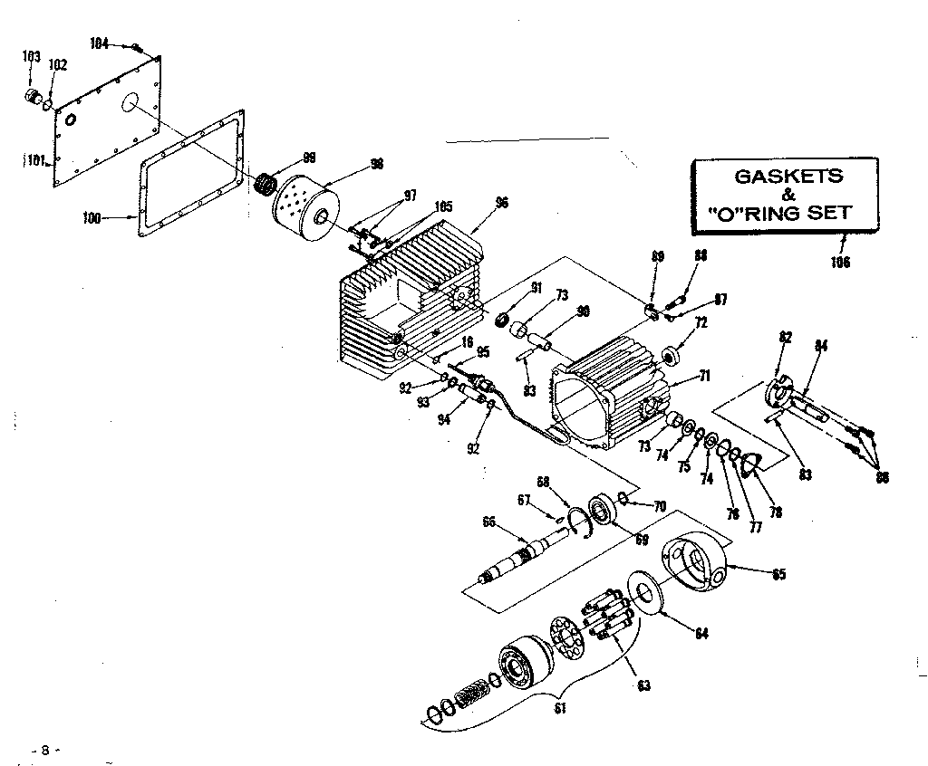 Craftsman 91725600 hydro gear assembly diagram