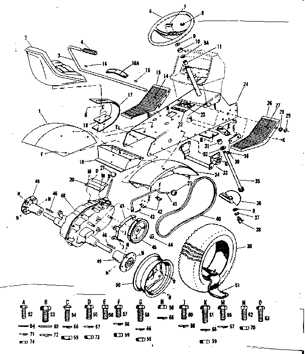 Craftsman 91725630 drive assembly diagram