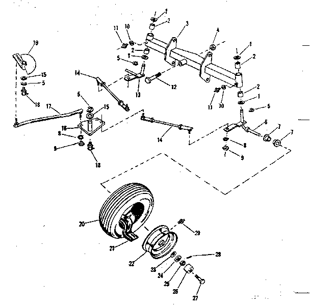 Craftsman 91725631 front axle diagram