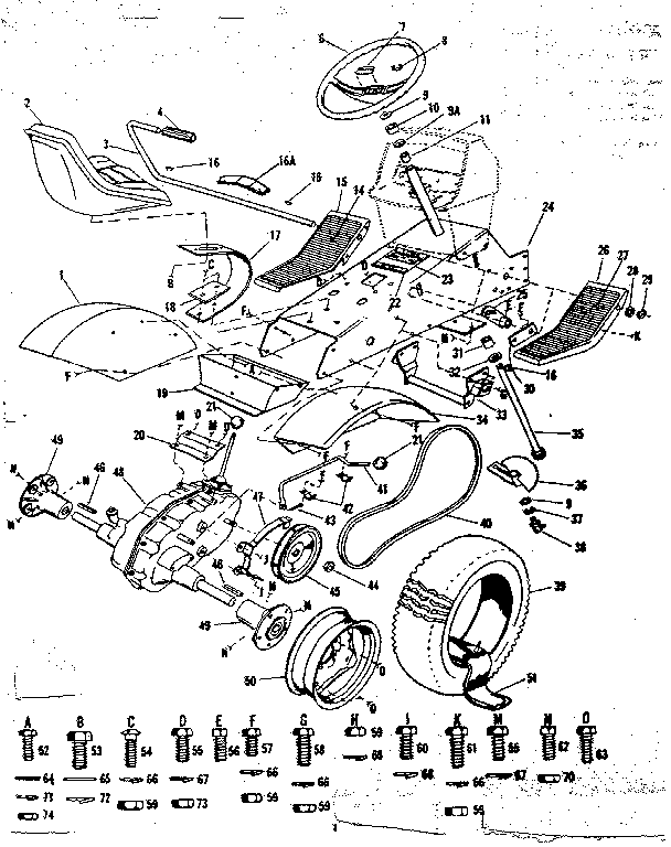 Craftsman 91725631 drive assembly diagram