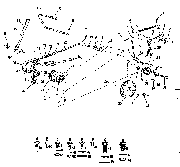 Craftsman 91725631 lift assembly diagram