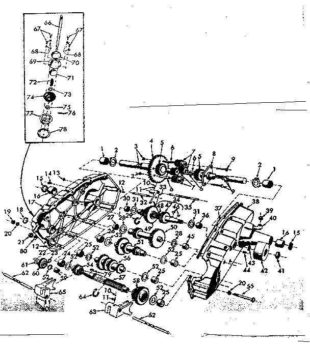 Craftsman 91725631 transaxle diagram