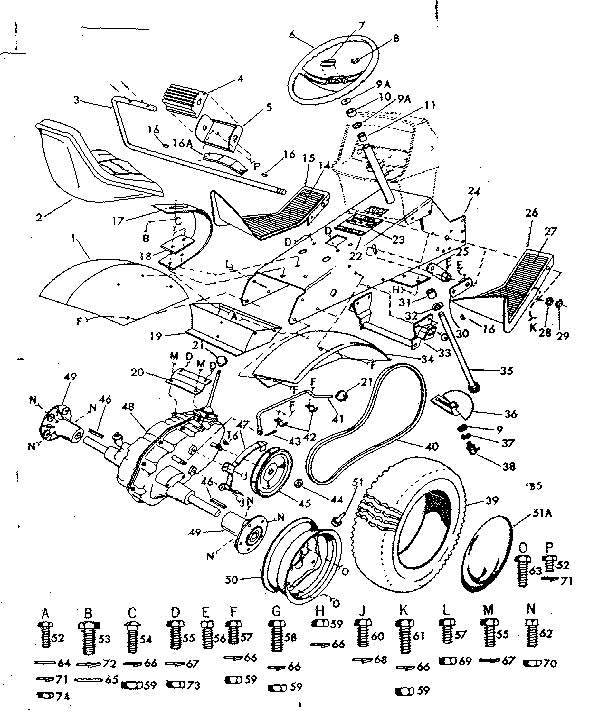 Craftsman 91725640 drive assembly diagram
