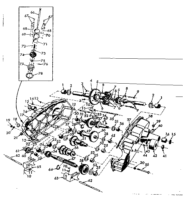 Craftsman 91725640 transaxle diagram