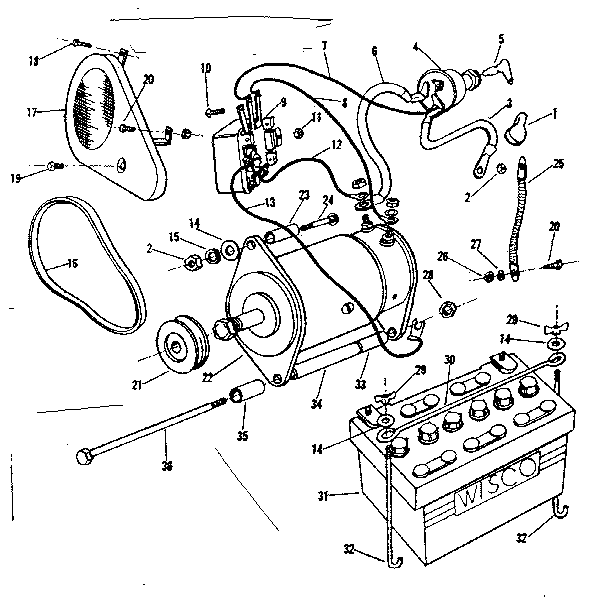 Craftsman 91799530 electric starter diagram