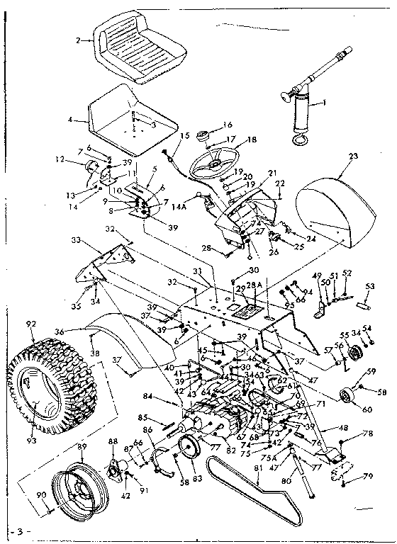 Craftsman 91725470 drive assembly diagram