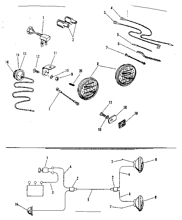 Craftsman 91725470 headlight assembly diagram