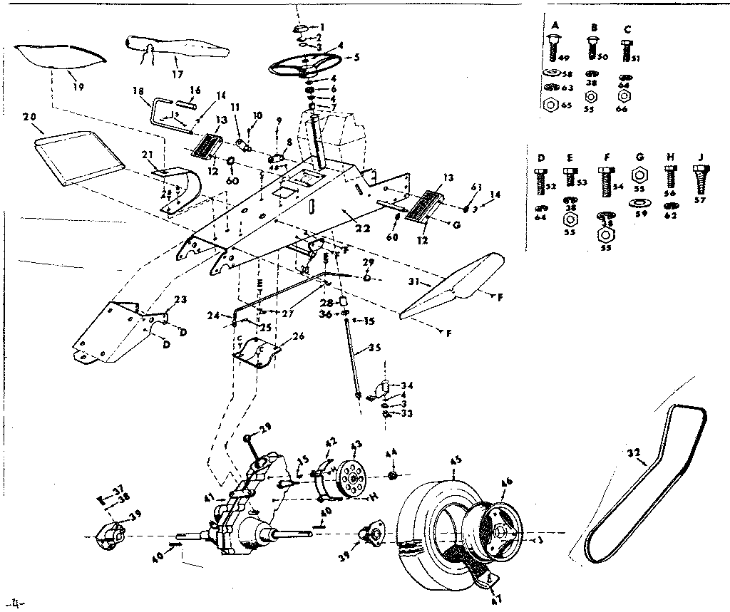Craftsman 91799411 steering assembly diagram