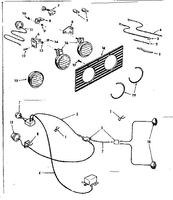 Craftsman 91799411 headlight assembly diagram