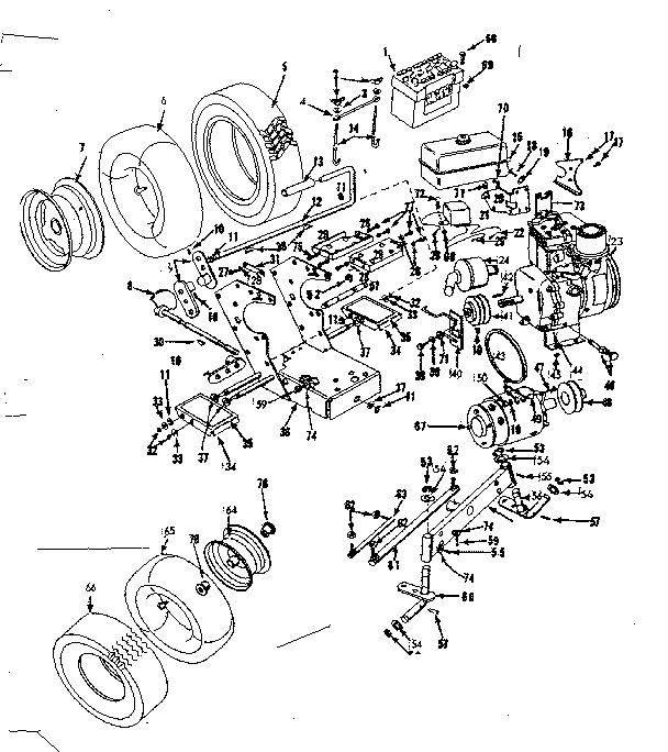 Craftsman 91799510 wheel assembly diagram