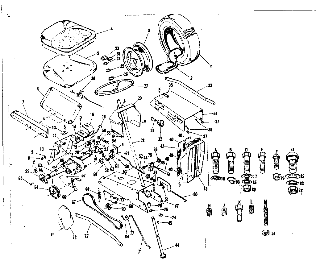 Craftsman 91799810 steering assembly diagram