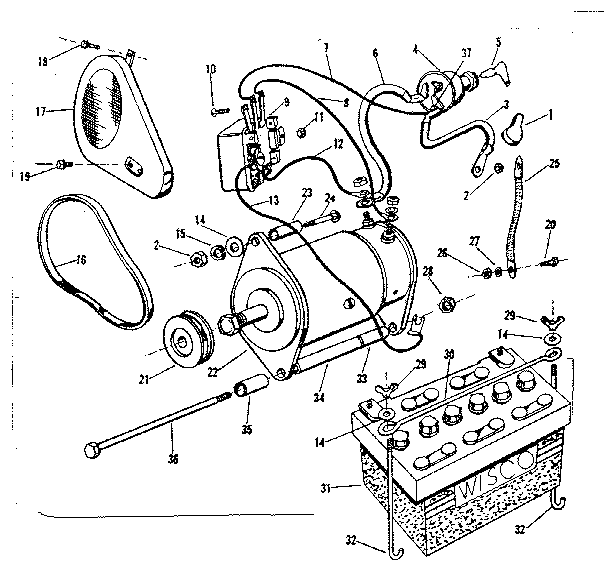 Craftsman 91799810 electric starter diagram