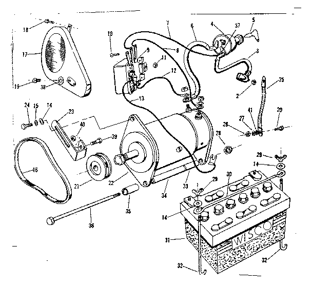 Craftsman 91799811 electric starter diagram